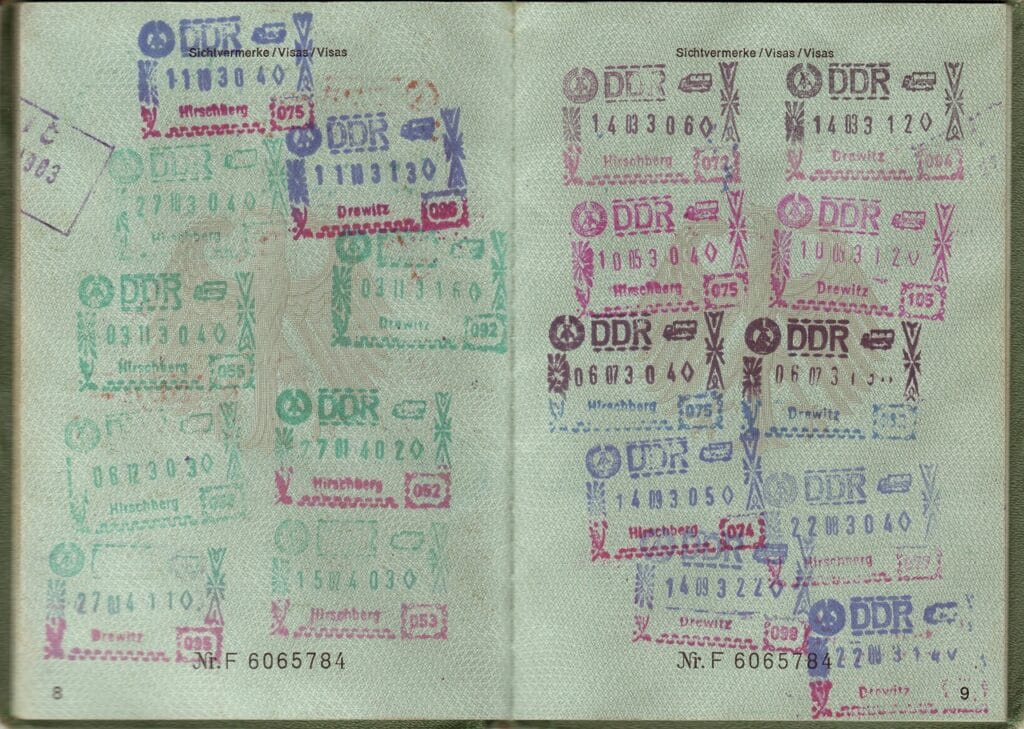 passport, transit, visa, gdr, federal republic of, germany, document, old paper, retro, past, travel document, transit traffic, west germany, west berlin, close up, nostalgic, visa, visa, visa, visa, visa