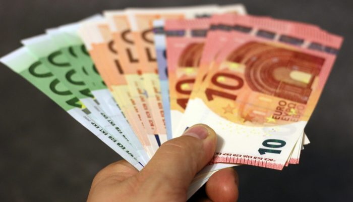 pexels-photo-259251-259251 A fan of euro banknotes in various denominations held in a hand.
